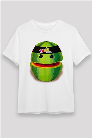 Fruit Ninja Beyaz Unisex Tişört T-Shirt