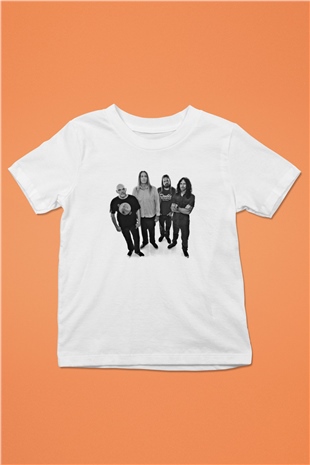 Fu Manchu Baskılı Unisex Beyaz Çocuk Tişört