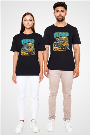 Fu Manchu Siyah Unisex Tişört T-Shirt - TişörtFabrikası