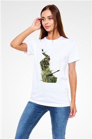 Full Metal Jacket Baskılı Beyaz Unisex Tişört