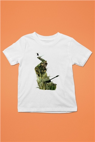 Full Metal Jacket Baskılı Beyaz Unisex Çocuk Tişört