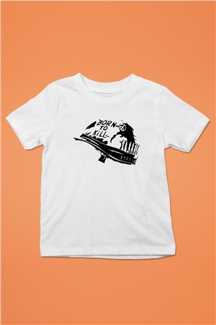 Full Metal Jacket Baskılı Beyaz Unisex Çocuk Tişört