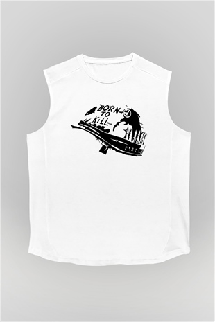 Full Metal Jacket Beyaz Unisex Kolsuz Tişört