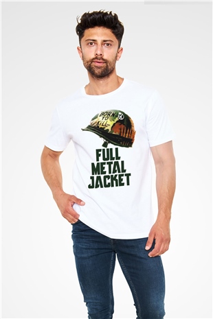 Full Metal Jacket Beyaz Unisex Tişört T-Shirt