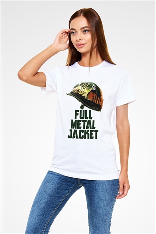 Full Metal Jacket Beyaz Unisex Tişört T-Shirt