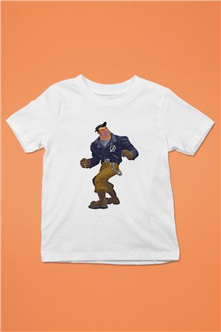 Full Throttle Baskılı Beyaz Unisex Beyaz Çocuk Tişört - Tshirt