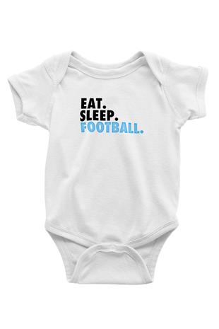 Futbol Baskılı Beyaz Bebek Body - Zıbın