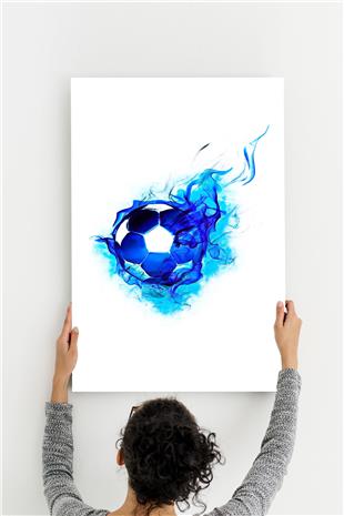 Futbol Desenli Ahşap Mdf Tablo 40 cm x 60 cm