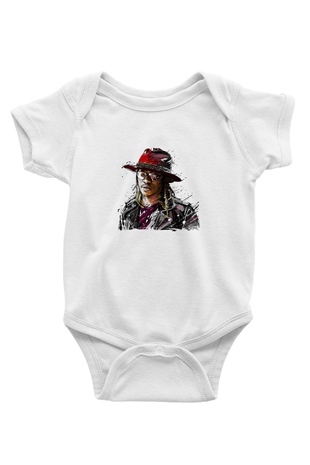 Future Baskılı Unisex Beyaz Bebek Body - Zıbın