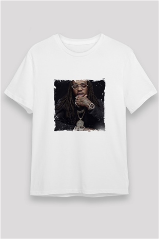 Future Baskılı Unisex Beyaz Tişört