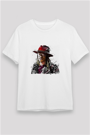 Future Baskılı Unisex Beyaz Tişört