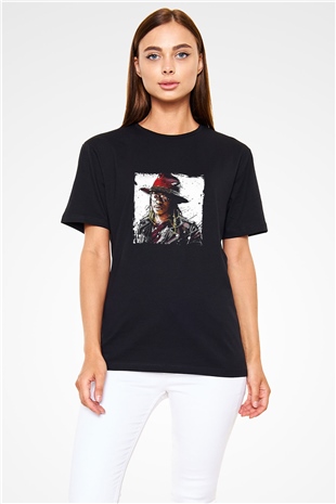 Future Baskılı Unisex Siyah Tişört