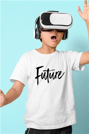 Future Beyaz Unisex Çocuk Tişört