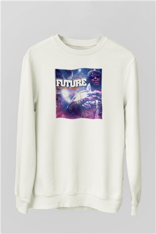 Future Beyaz Unisex Sweatshirt