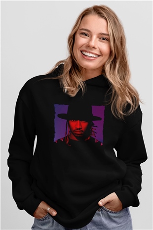 Future Siyah Unisex Kapüşonlu Sweatshirt