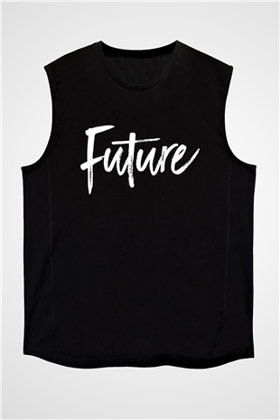 Future Siyah Unisex Kolsuz Tişört
