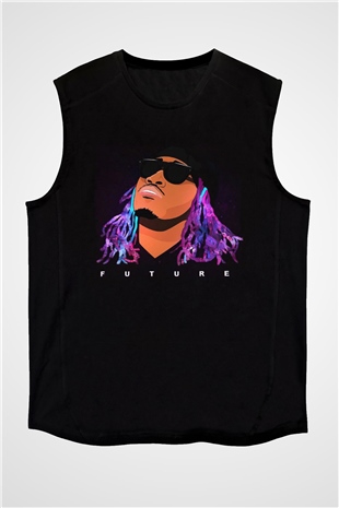 Future Siyah Unisex Kolsuz Tişört