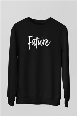 Future Siyah Unisex Sweatshirt