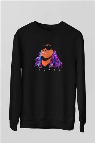 Future Siyah Unisex Sweatshirt