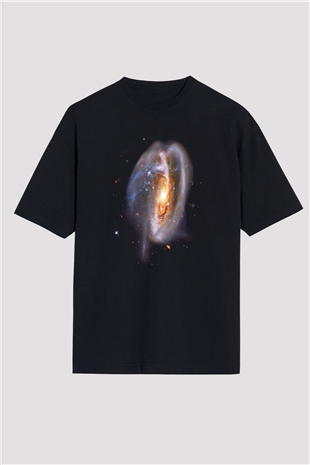 Galaksi Siyah Oversize Tişört Oversize T-shirt - TişörtFabrikası