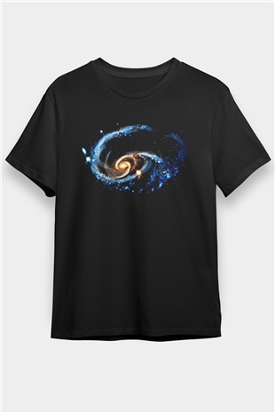 Galaksi Siyah Unisex Tişört T-Shirt - TişörtFabrikası