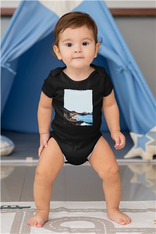 Galapagos Adaları Siyah Bebek Body - Zıbın
