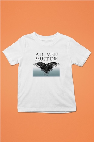 Game of Thrones Baskılı Beyaz Unisex Çocuk Tişört