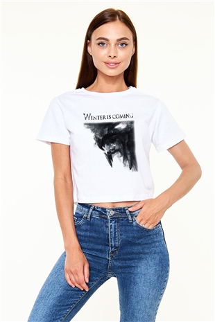 Game of Thrones Beyaz Croptop Tişört