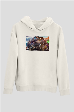 Game of Thrones Beyaz Unisex Hoodie