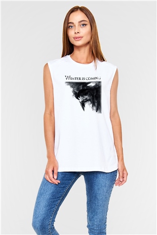 Game of Thrones Beyaz Unisex Kolsuz Tişört