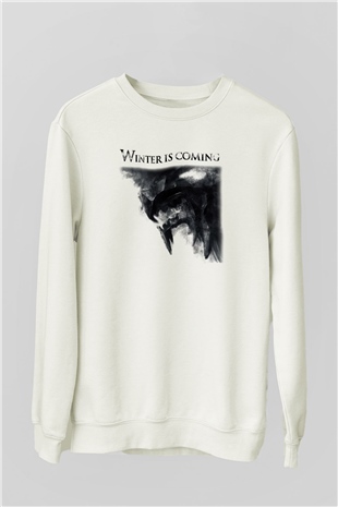 Game of Thrones Beyaz Unisex Sweatshirt