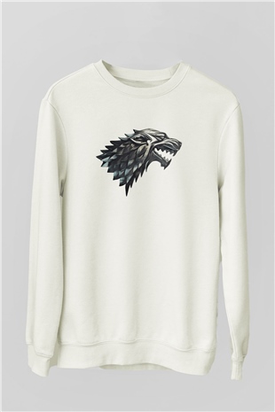 Game of Thrones Beyaz Unisex Sweatshirt