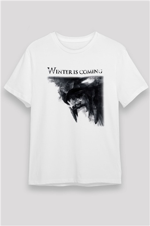 Game of Thrones Beyaz Unisex Tişört T-Shirt