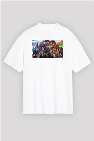 Game of Thrones Beyaz Oversize Tişört Oversize T-shirt