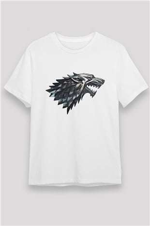 Game of Thrones Beyaz Unisex Tişört T-Shirt