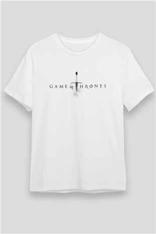 Game of Thrones Beyaz Unisex Tişört T-Shirt