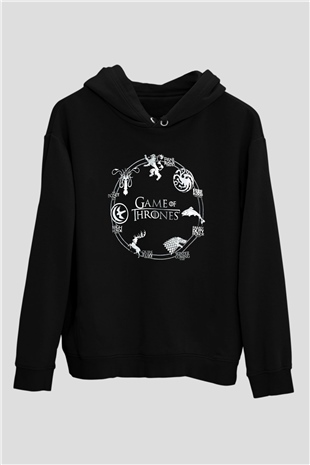 Game of Thrones Siyah Unisex Hoodie