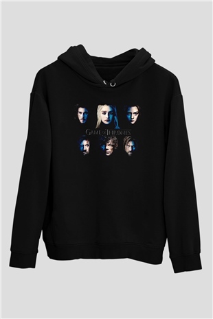 Game of Thrones Siyah Unisex Hoodie