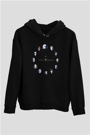 Game of Thrones Siyah Unisex Hoodie