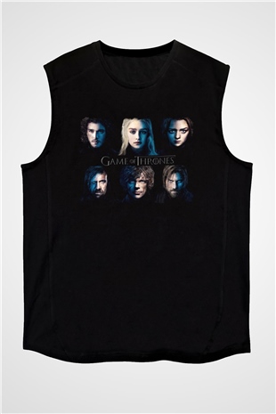 Game of Thrones Siyah Unisex Kolsuz Tişört