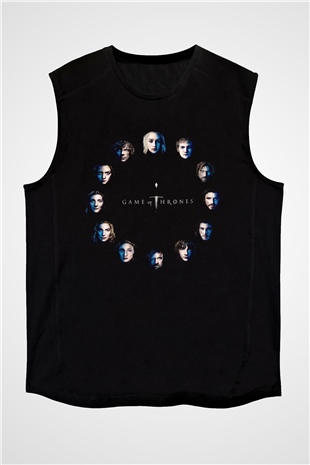 Game of Thrones Siyah Unisex Kolsuz Tişört