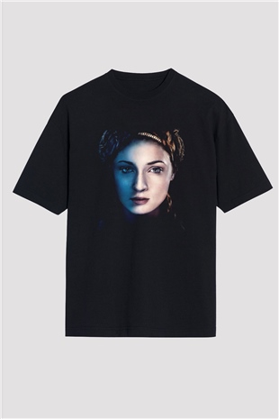 Game of Thrones Siyah Unisex Oversize Tişört T-Shirt