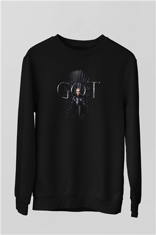 Game of Thrones Siyah Unisex Sweatshirt
