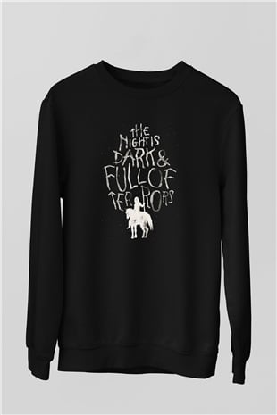 Game of Thrones Siyah Unisex Sweatshirt