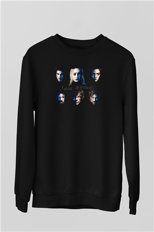 Game of Thrones Siyah Unisex Sweatshirt