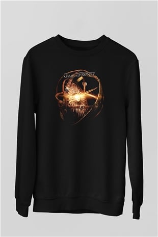 Game of Thrones Siyah Unisex Sweatshirt