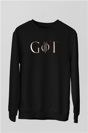 Game of Thrones Siyah Unisex Sweatshirt