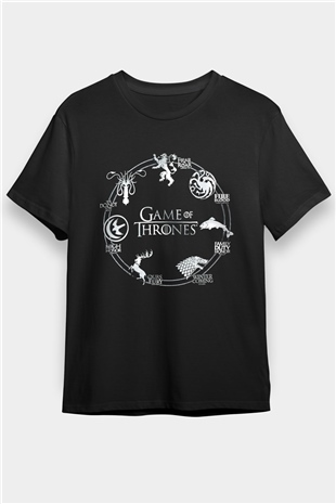 Game of Thrones Siyah Unisex Tişört T-Shirt