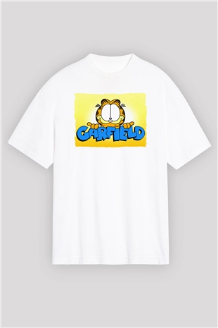 Garfield Beyaz Oversize Tişört