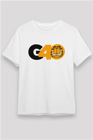 Garfield Beyaz Unisex Tişört